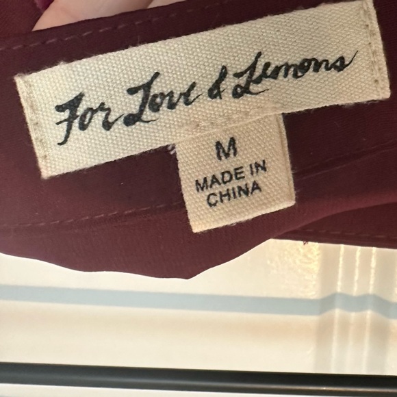 For Love & Lemons Sophie Velvet Floral Skirt Asymmetrical Silk Pink Size Medium - Picture 5 of 7